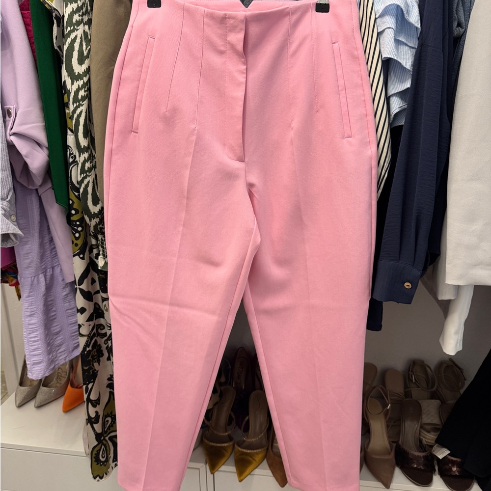 Zara Pink Ankle-Length Women's Pants